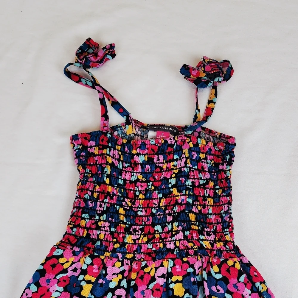 Vince Camuto Pink Floral Girl Maxi  Dress